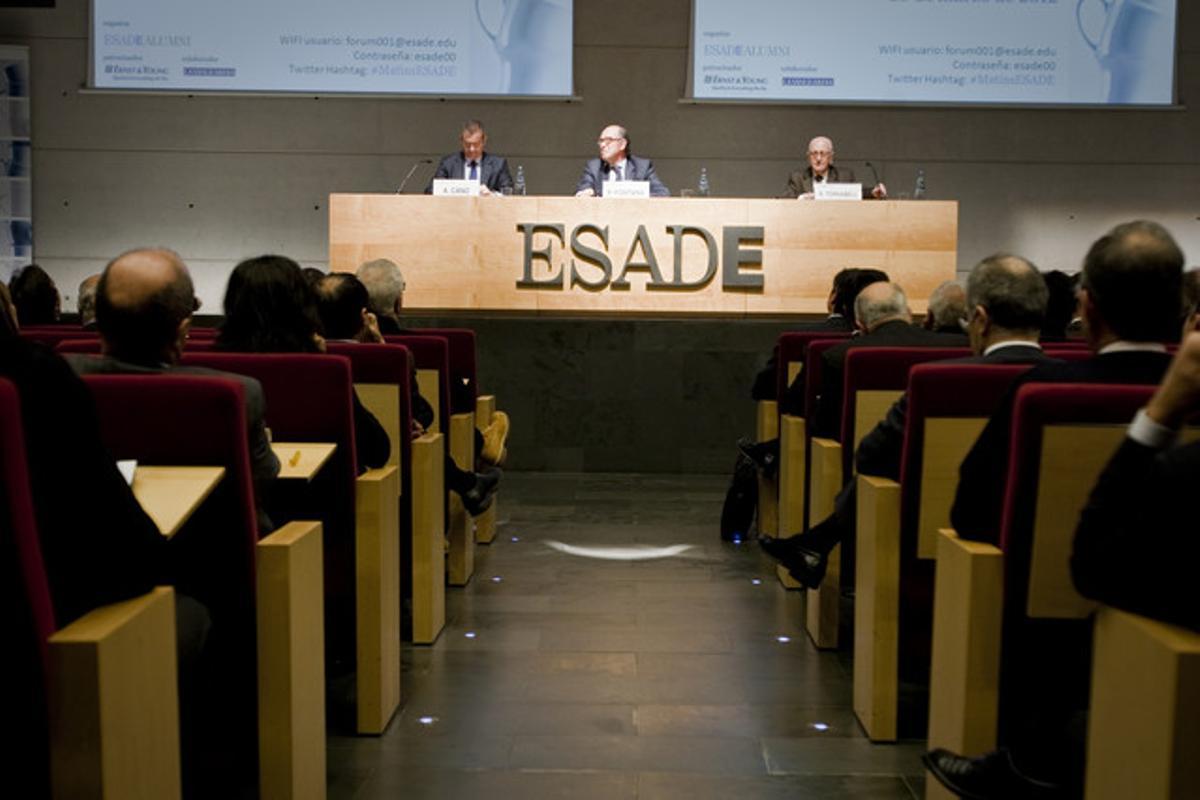 Conferencia en ESADE, el pasado marzo.