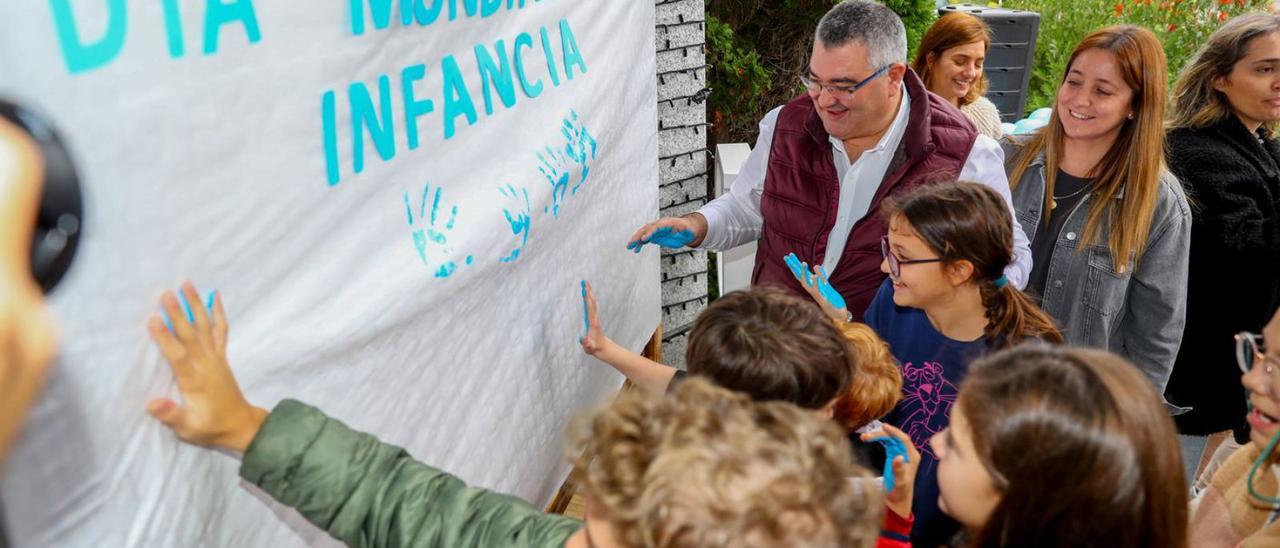 Un momento del acto de Ribadumia. |   // IÑAKI ABELLA