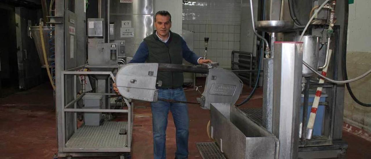 Luis Alberto Sánchez Panero, ayer, en las instalaciones del Matadero Central.