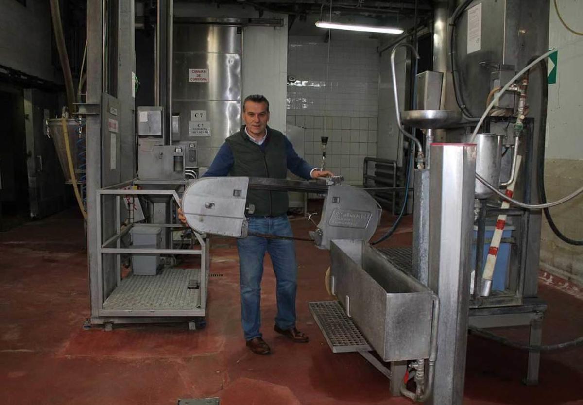 Luis Alberto Sánchez Panero, ayer, en las instalaciones del Matadero Central.