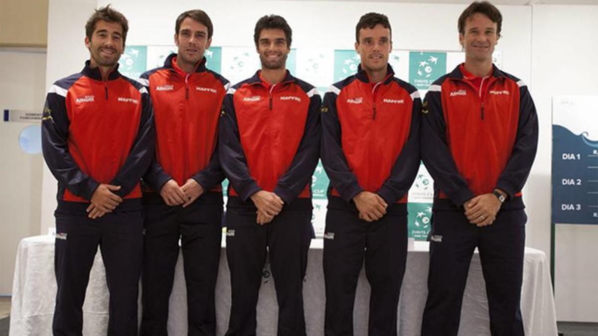 El equipo español de Copa Davis está listo para jugar contra Brasil