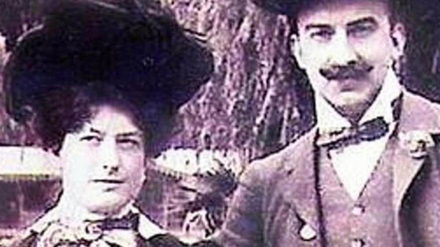 La marquesa y su marido, Ramón Echagüe.