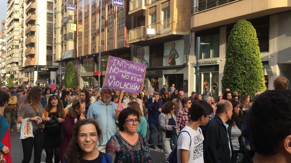 Manifestación en Alicante contra la sentencia de 'La Manada'