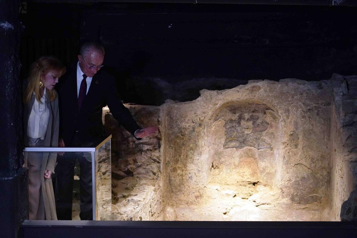 Inauguración del yacimiento romano en el subsuelo del Museo Carmen Thyssen