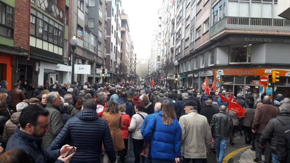 Manifestación en defensa de las pensiones.