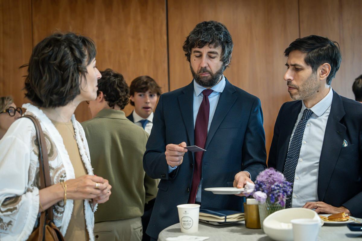 Asistentes al II Foro Prensa Ibérica sobre Paz y Seguridad en Europa.