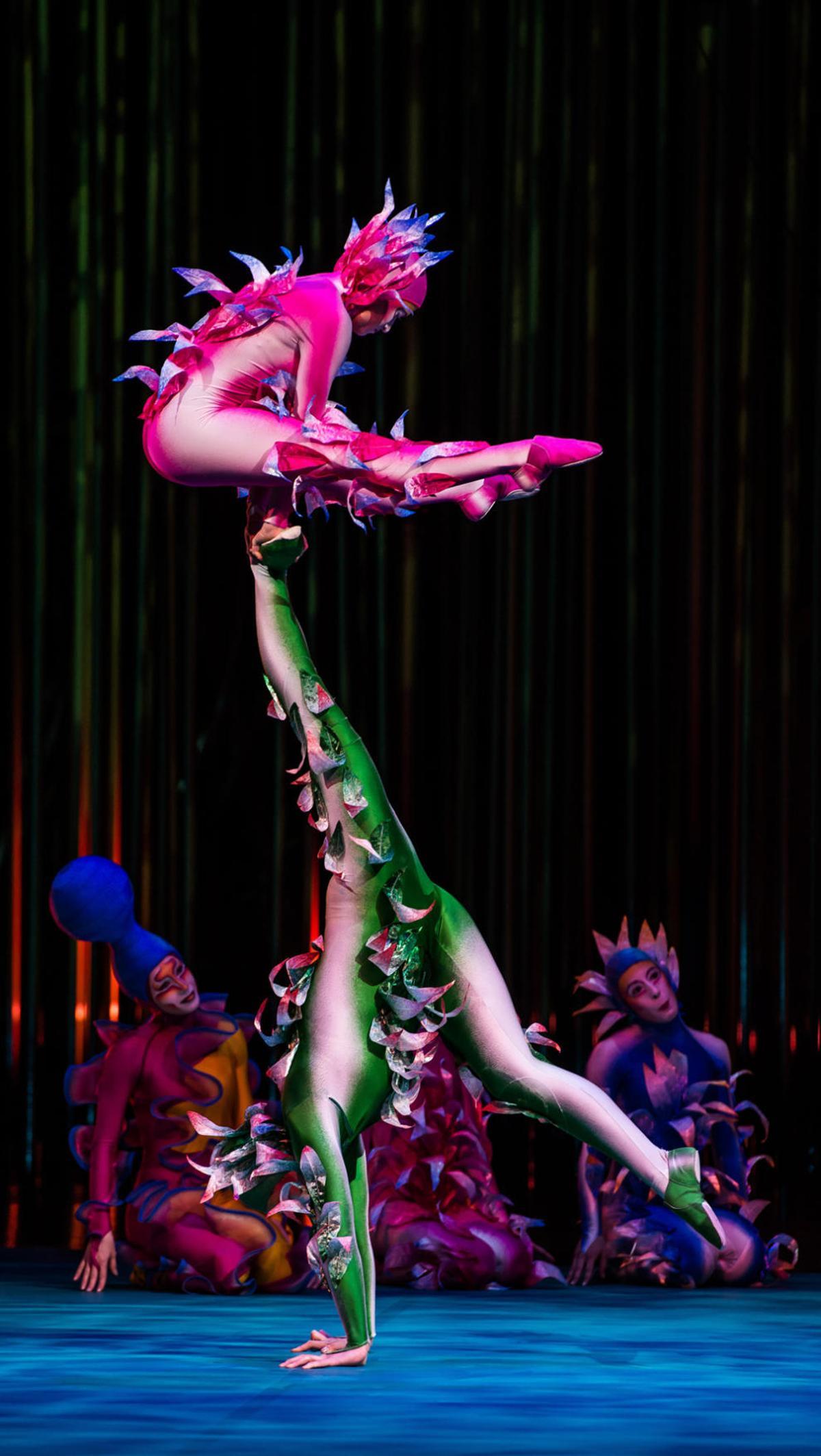 Una de las acrobacias del espectáculo