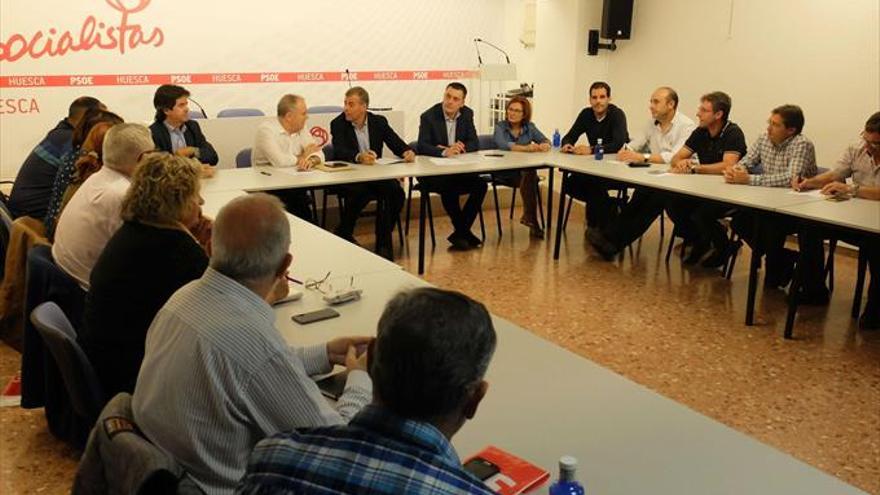 El PSOE de Huesca anuncia su respaldo al liderazgo de Lambán