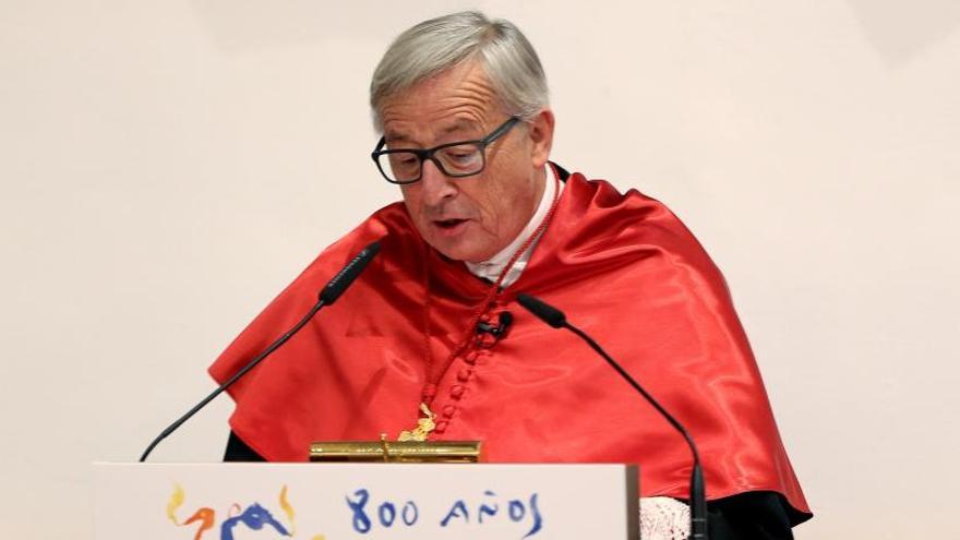 Jean Claude Juncker, en la Universidad de Salamanca.