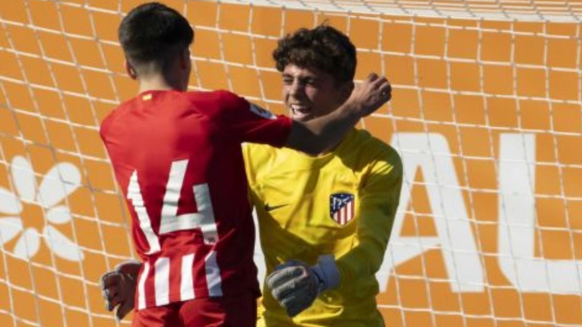 Joan Gómez, gran portero infantil del Atlético en Maspalomas