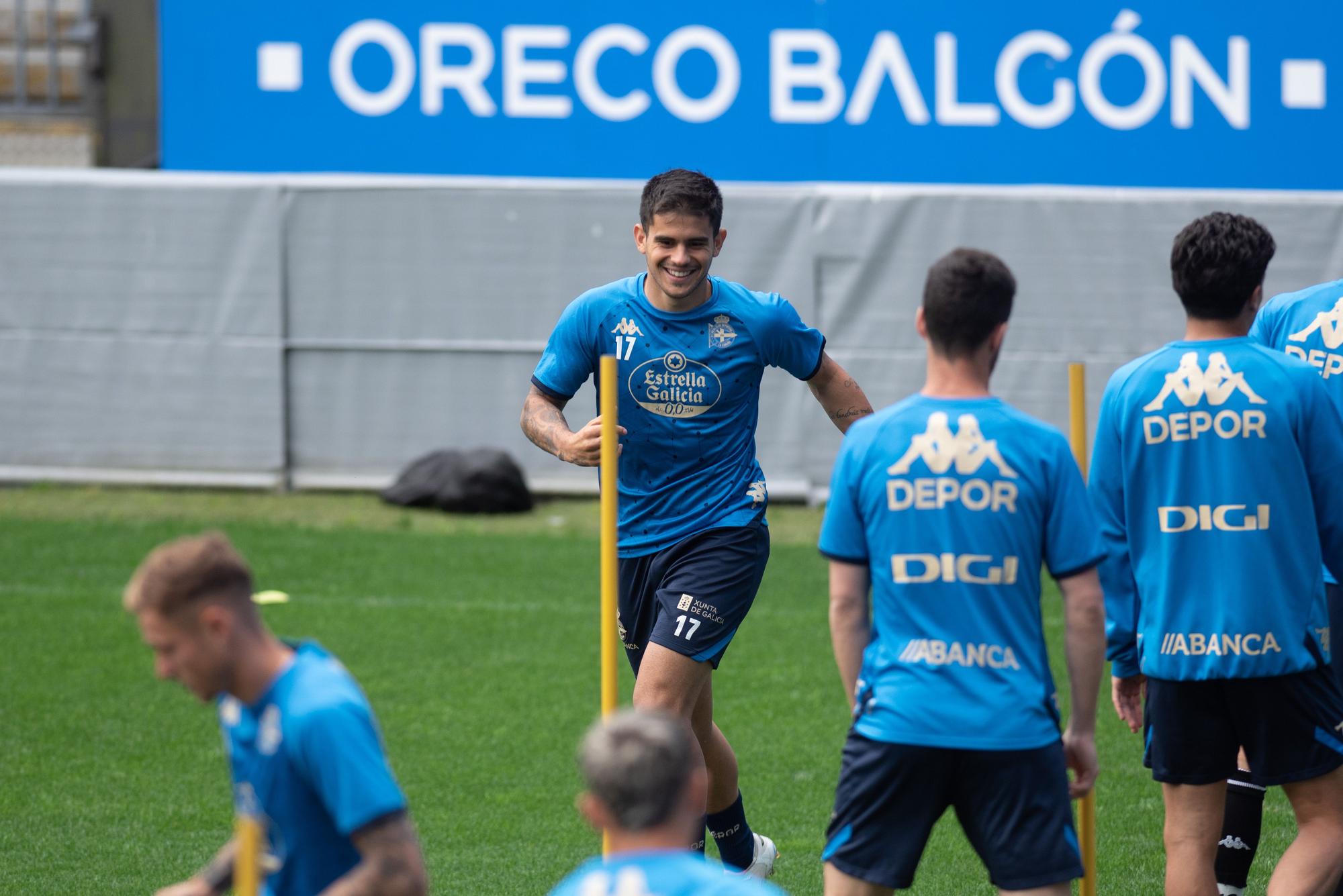 El Dépor prepara en Riazor el partido de Córdoba