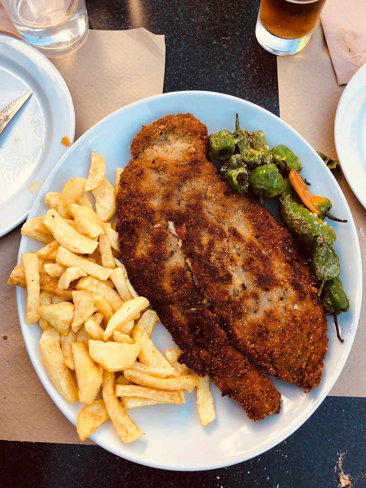 Cachopo de manzana.