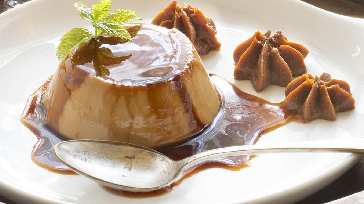 Flan de dulce de leche