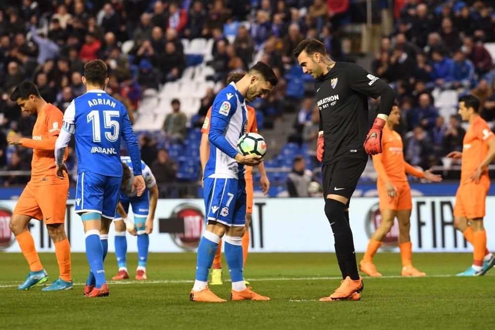 El Dépor se impone 3-2 al Málaga