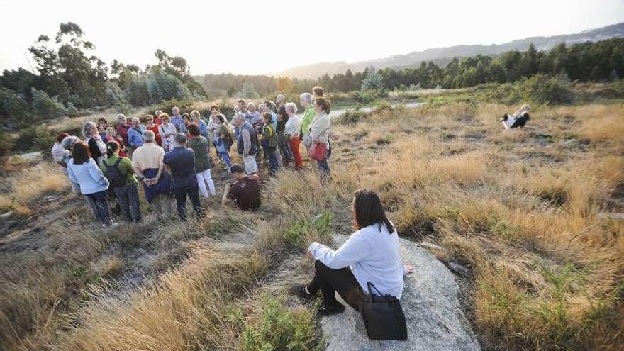 Marcha organizada en septiembre del año pasado en el lugar donde se ubicaría la planta.