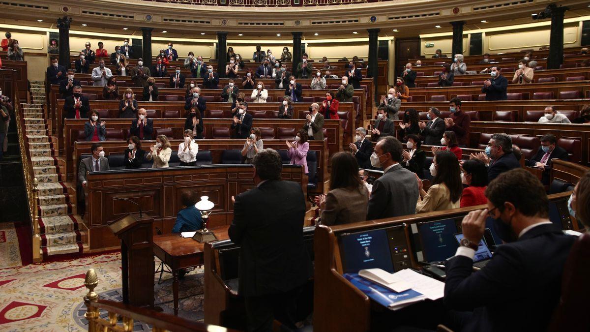 Imagen de esta mañana del pleno del Congreso.