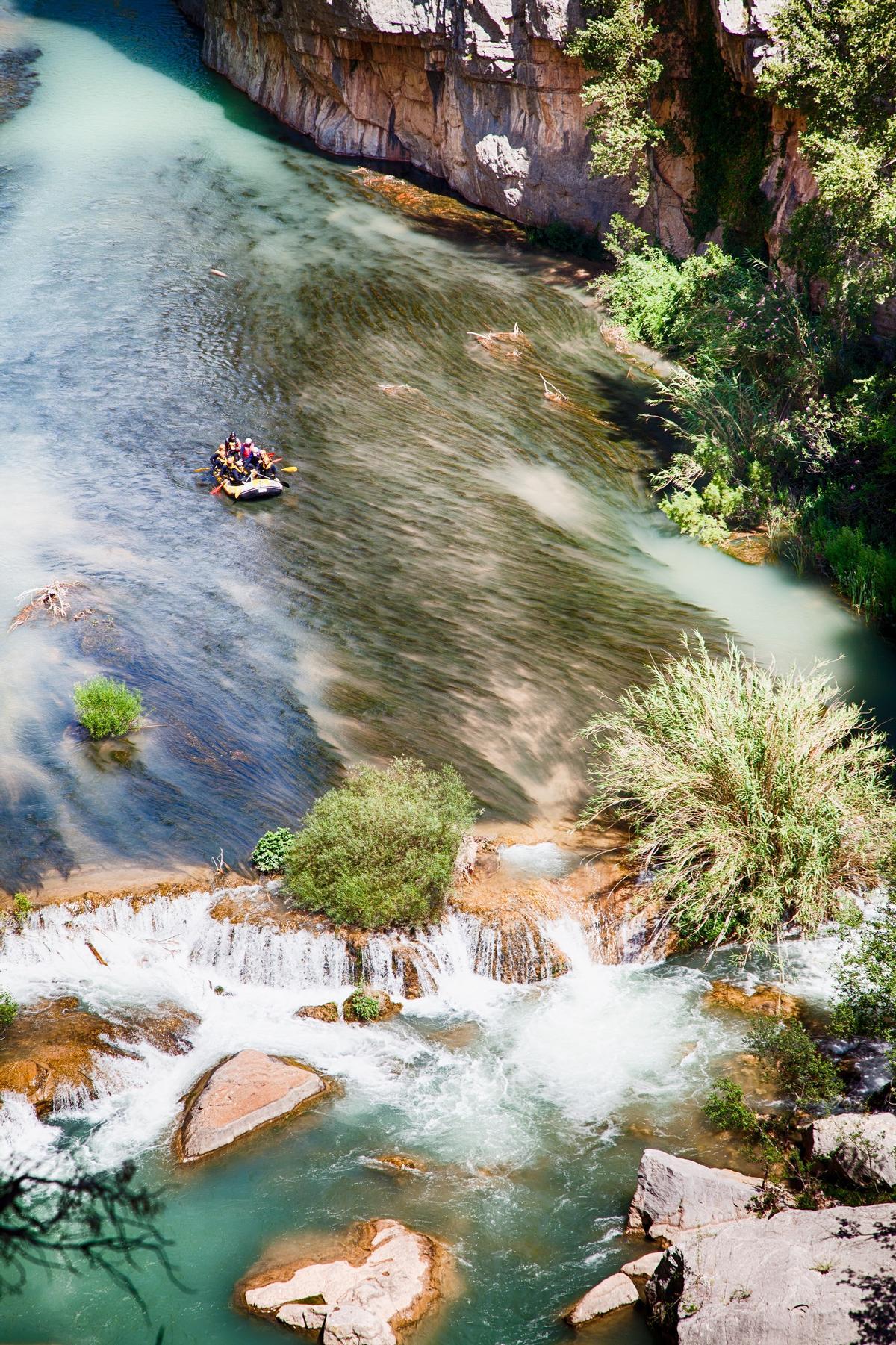 Deporte de aventura en el río