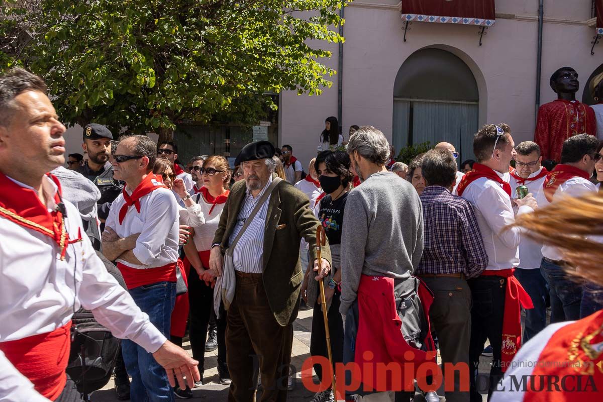 Recorrido Caballos del Vino día dos de mayo en Caravaca