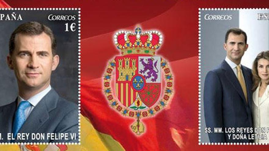Los sellos de los nuevos Reyes de España