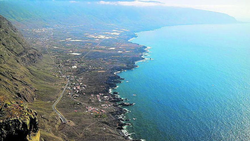 Imagen panorámica de El Golfo, en El Hierro.