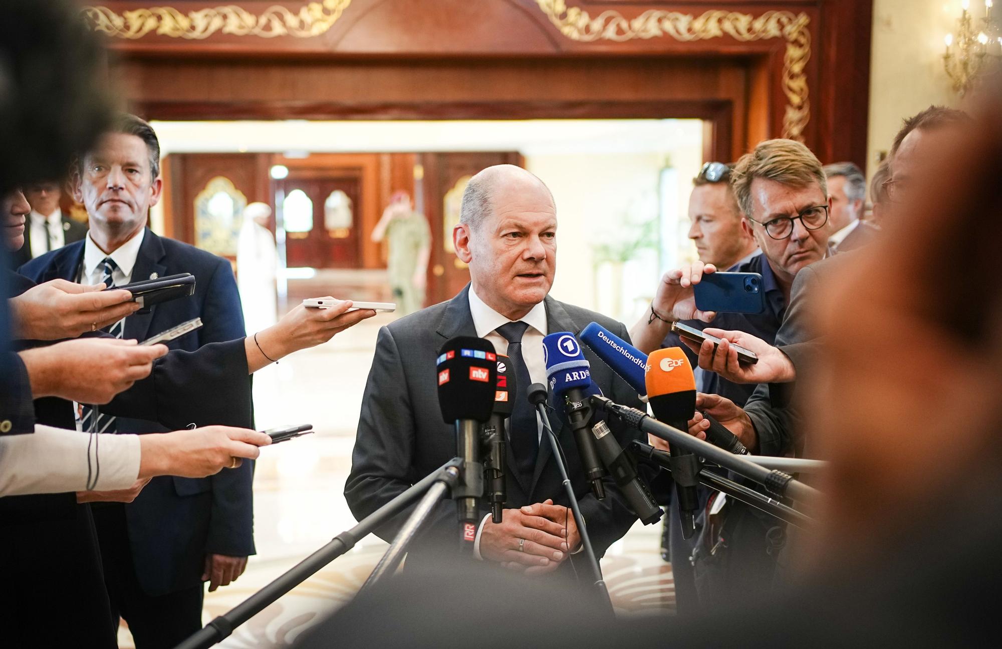 Olaf Scholz en Doha