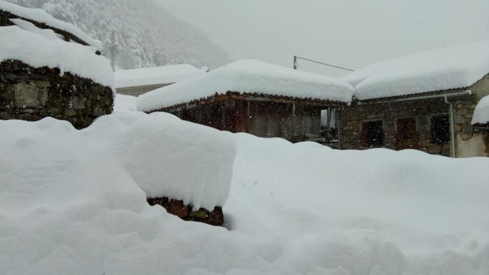 Así ha quedado Somiedo tras la gran nevada