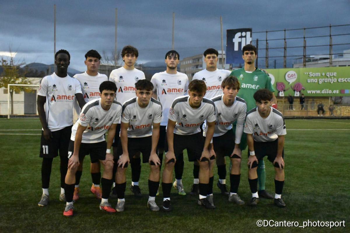 Formación del Constància juvenil, que podría descender este fin de semana