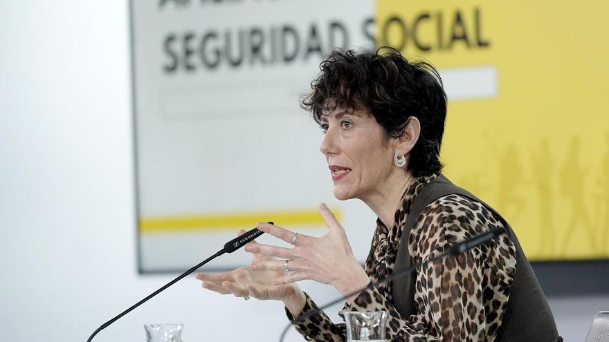 Rueda de prensa tras el Consejo de Ministros en el que han participado Pilar Alegría y Elma Saiz.
