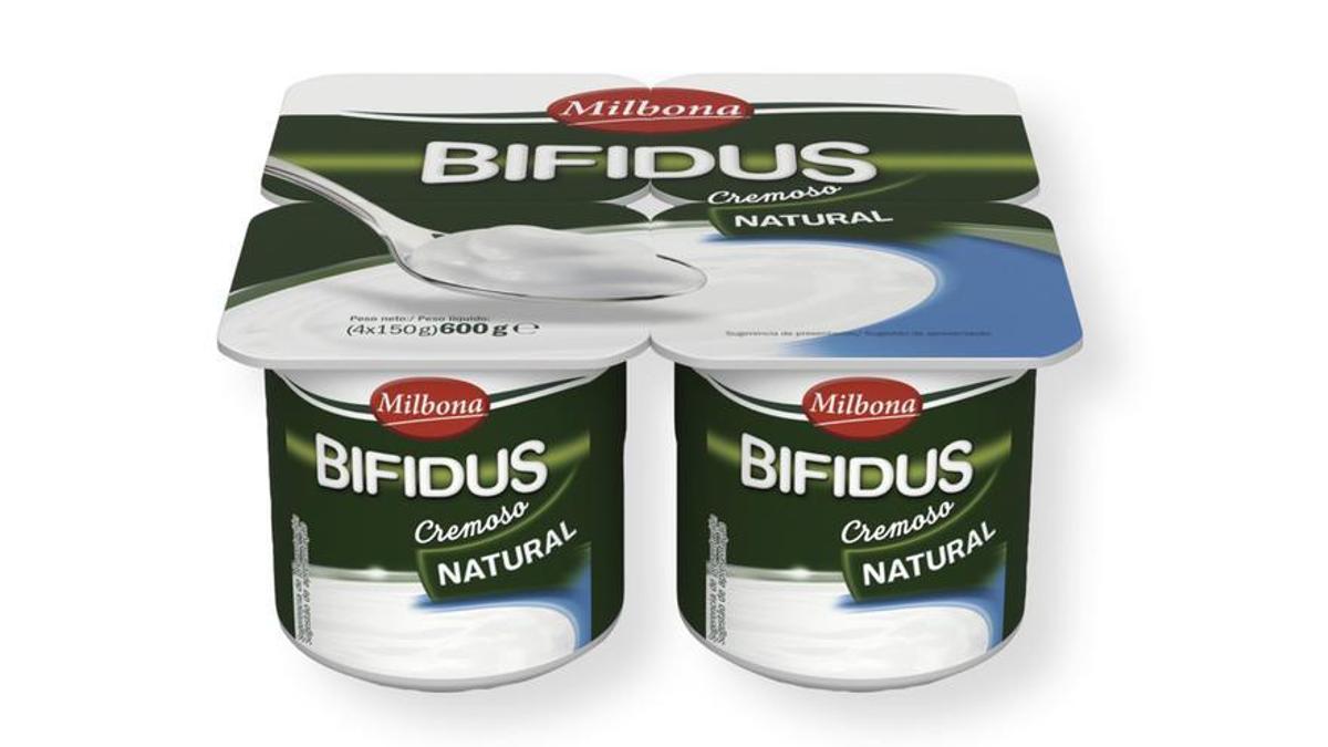 Los yogures con 'bifidus' Milbona de Lidl.