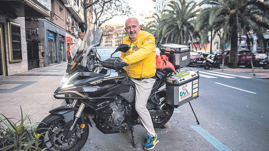 La vuelta a España en moto adaptada llega a Cáceres