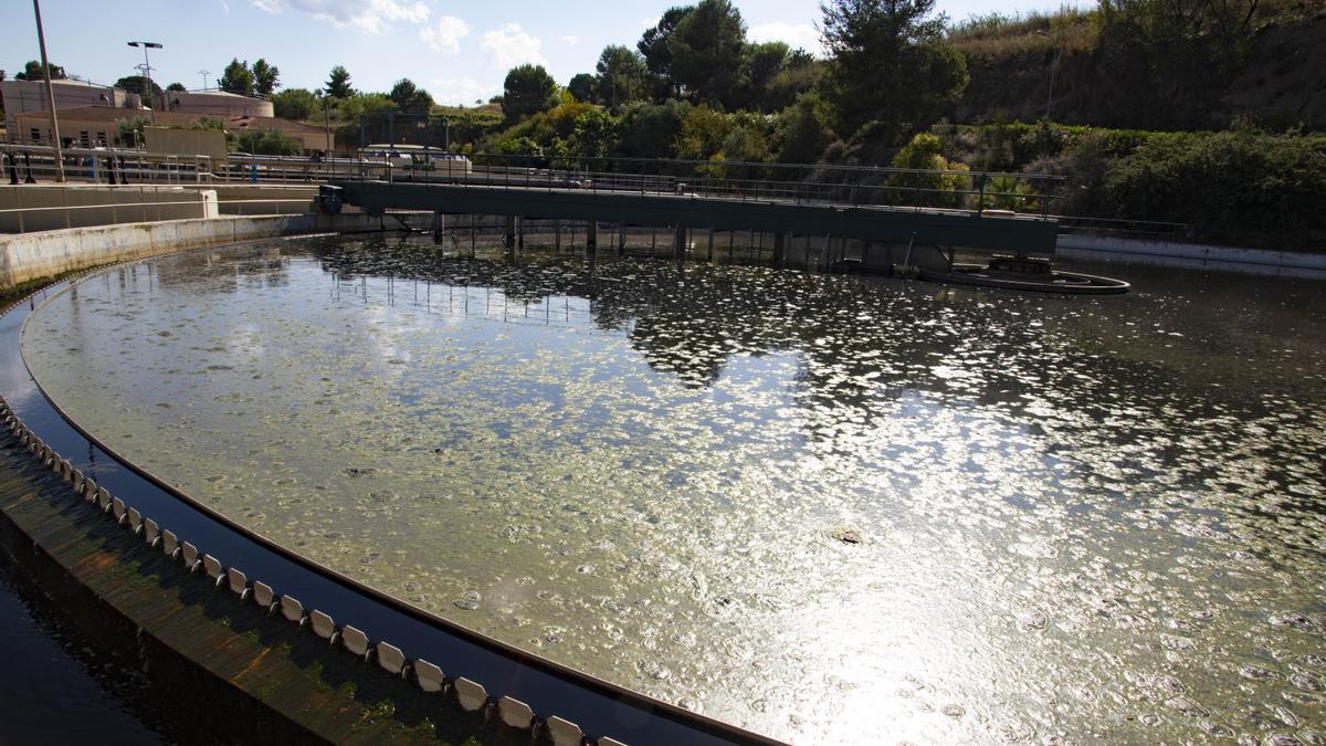 La depuradora compartida entre Ontinyent y Agullent.