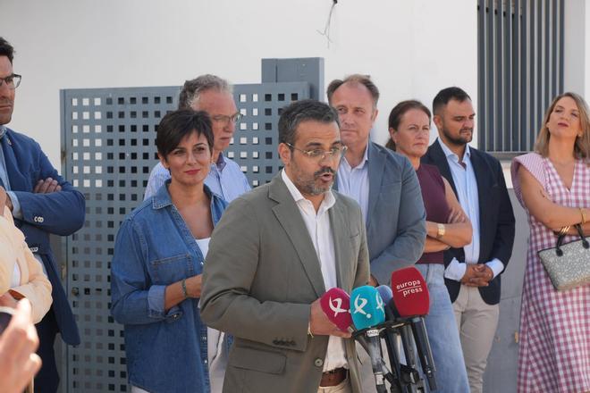 La ministra de vivienda, Isabel Rodríguez, este jueves en Olivenza