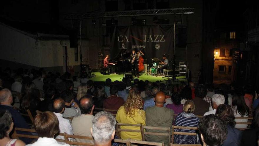 Ricardo Toscano Quartet, ayer en el Eirado do Costal. // Santos Álvarez