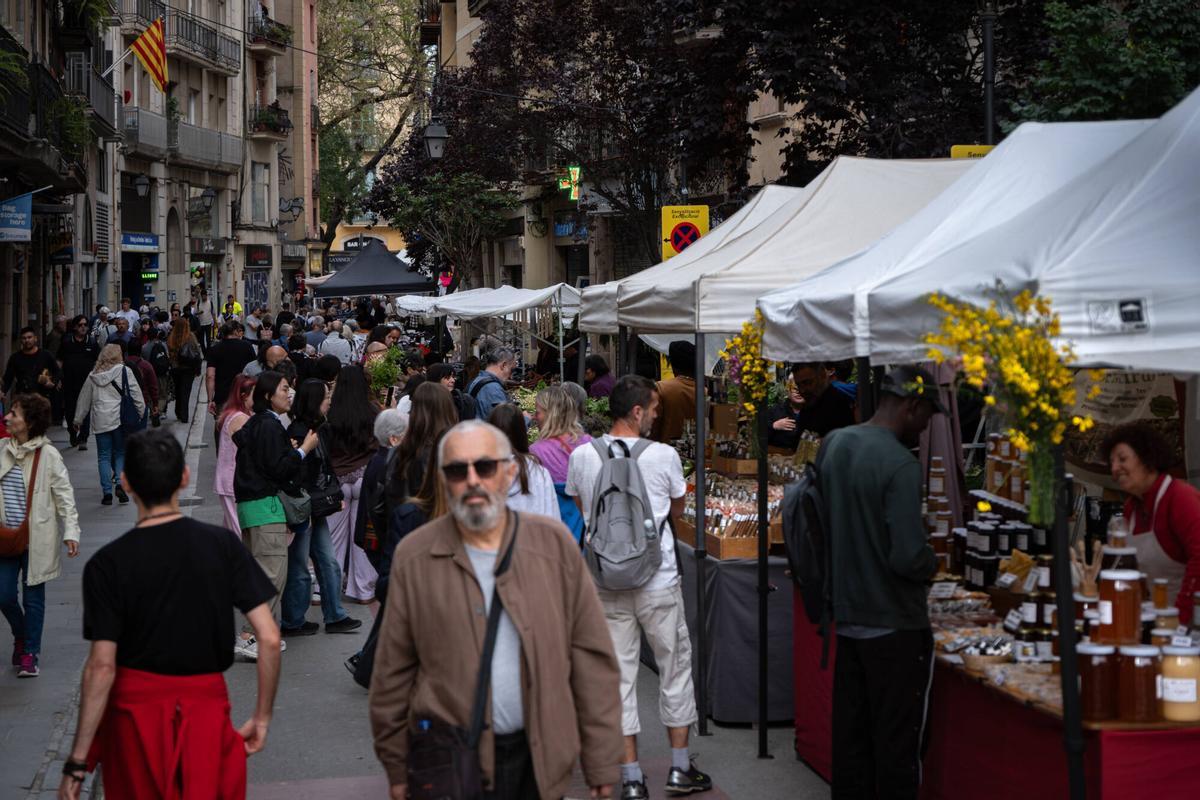 La feria de Sant Ponç 2026, de origen medieval, que llena la calle Hospital del Raval de puestos de miel y hierbas aromáticas La feria de Sant Ponç 2026, de origen medieval, que llena la calle Hospital del Raval de puestos de miel y hierbas aromáticas