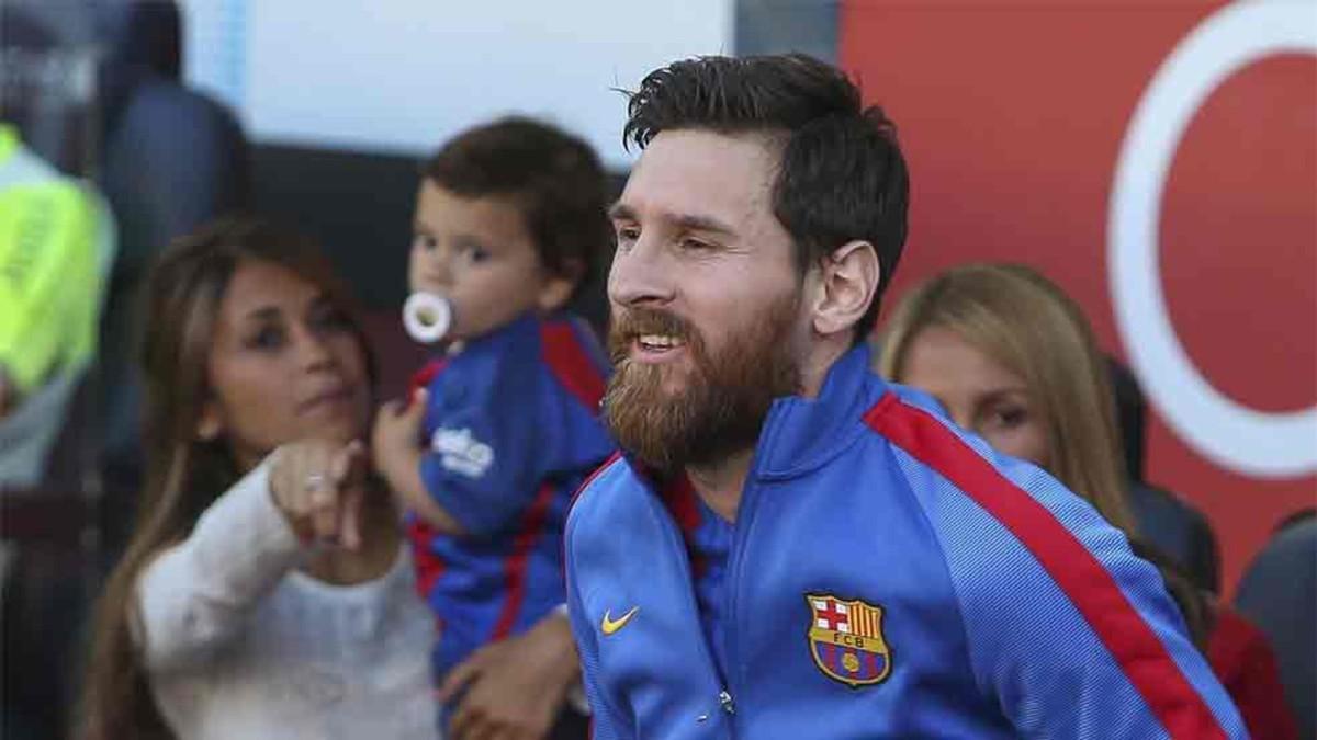 Antonella y sus hijos estuvieron en el Camp Nou