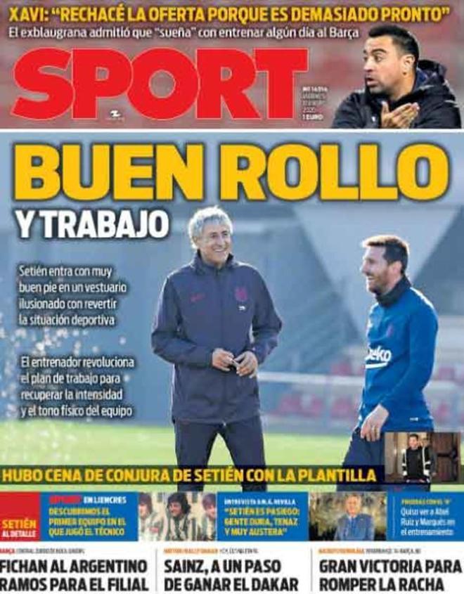 Las portadas del día en la prensa deportiva