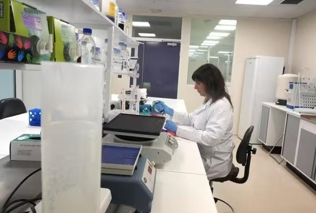 Una científica en el laboratorio del Parque Tecnológico de Zamudio de Bilbao, a 23 de mayo de 2022, en Zamudio, Vizcaya, País Vasco (España).