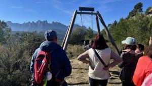 Un dels gronxadors de la nova ruta estrenada a Sant Vicenç
