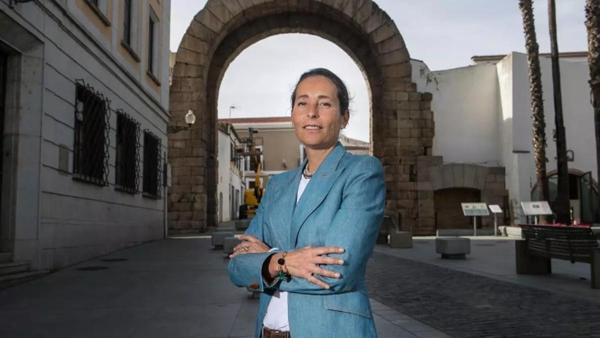 Marta Garrido, portavoz de Vox en el Ayuntamiento de Mérida.