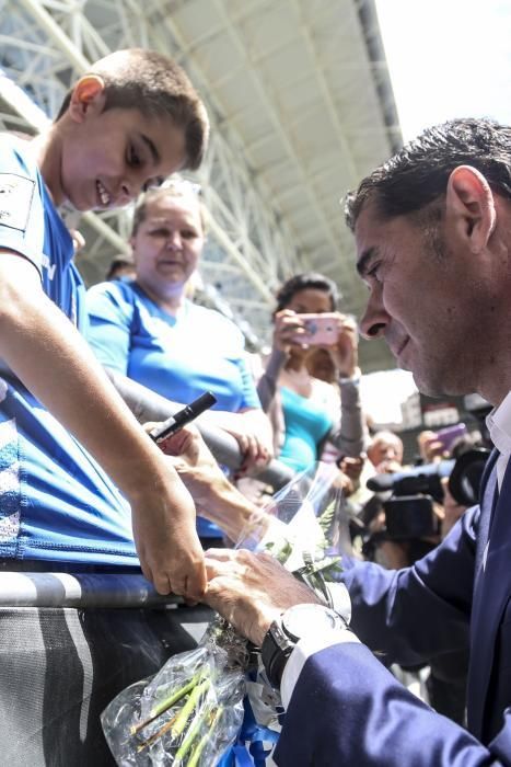 Presentación de Fernando Hierro como entrenador del Real Oviedo