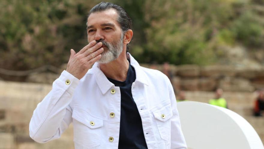 Un agradecido Antonio Banderas en el Festival de Málaga.