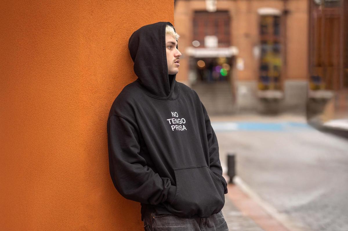 Marc Seguí, en el barrio de Arganzuela en Madrid.
