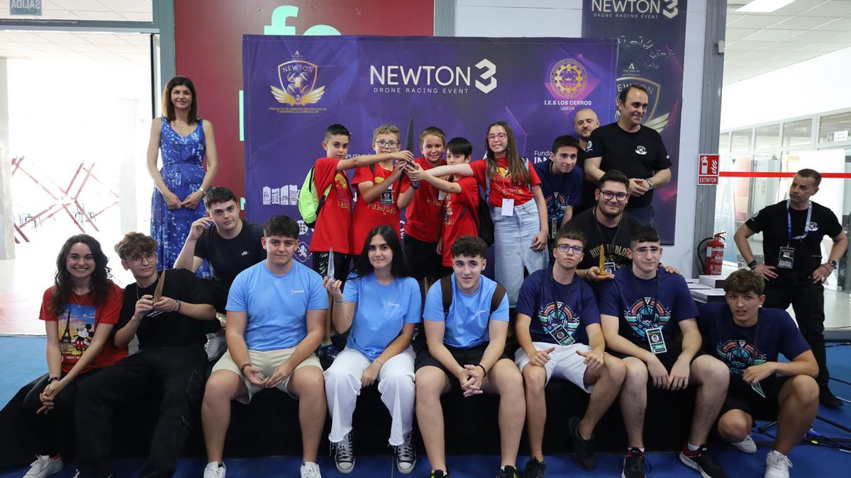 Equipos ganadores de NEWTON3 Drone Racing Event