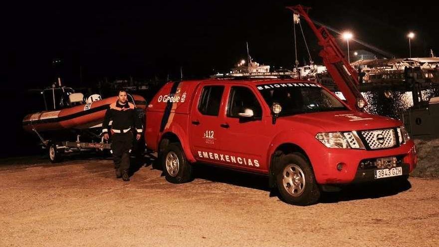 Un operativo del Servicio Municipal de Emergencias de O Grove. // Muñiz