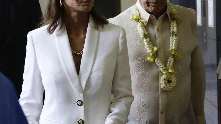 Isabel Preysler y Mario Vargas Llosa.