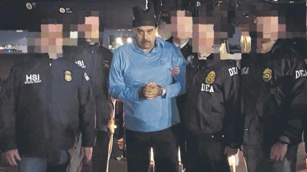 Nicolás Maduro, a la seva arribada als EUA.