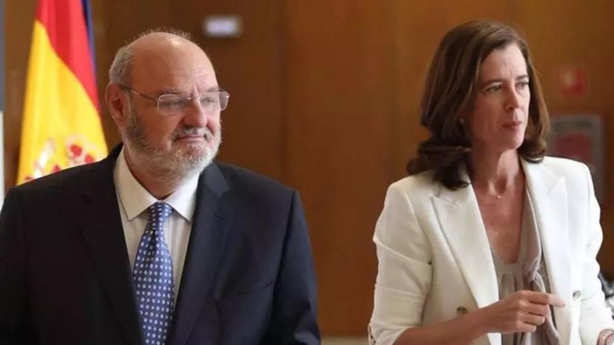 El director general de la CECA, José María Méndez, y la presidenta de la AEB, Alejandra Kindelán.   | // EDUARDO PARRA (EUROPA PRESS)