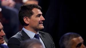 Iker Casillas, durante el sorteo del FIFA World Cup 2026 en el John F. Kennedy Center for the Performing Arts