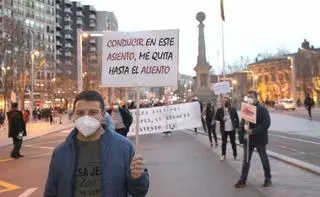 Las huelgas en el transporte de Zaragoza