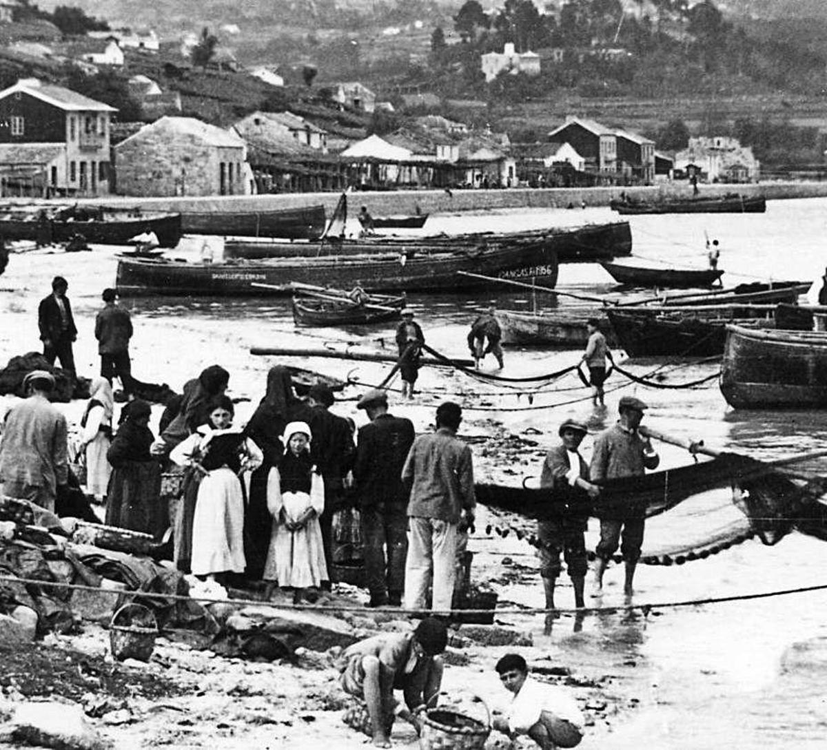 El mar, economía de O Morrazo a mitad del XVIII
